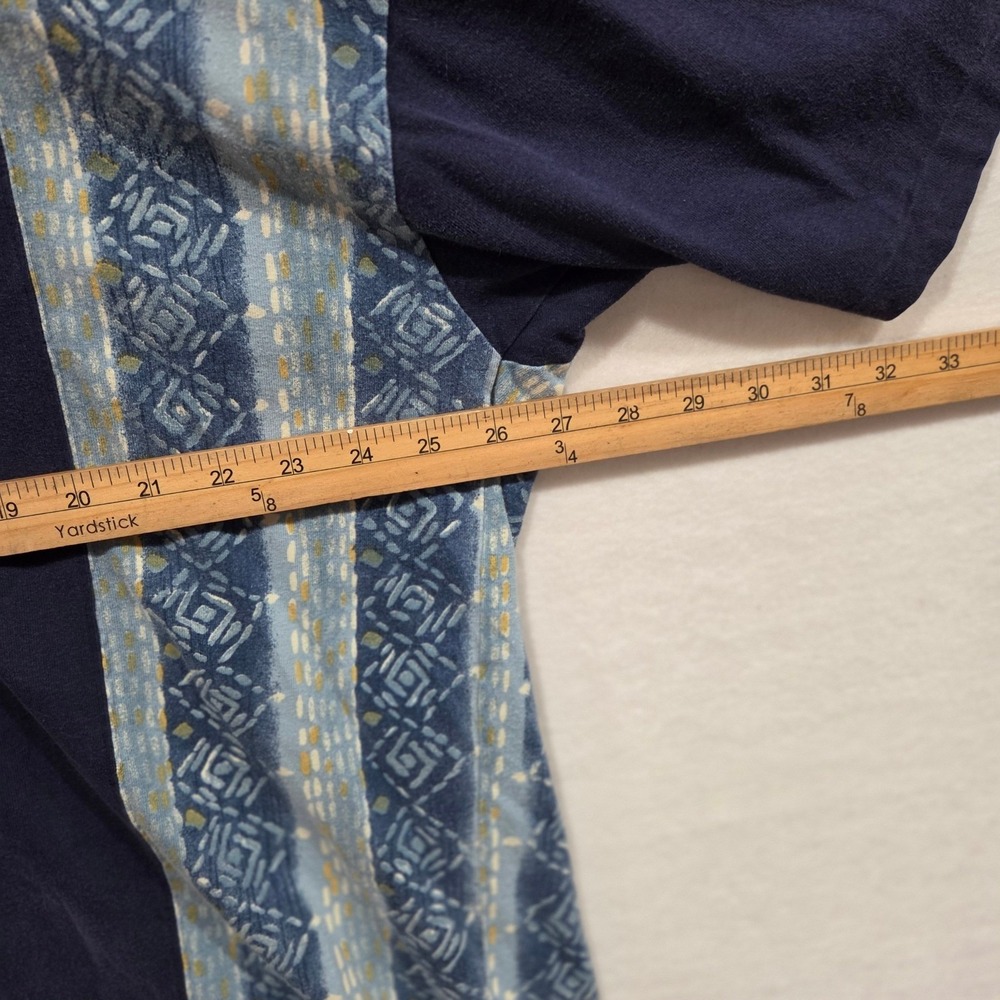 Vintage 90s Y2K Chaps Ralph Lauren Blue Striped Polo Shirt XL Tall  Grandpacore - Picture 4 of 6